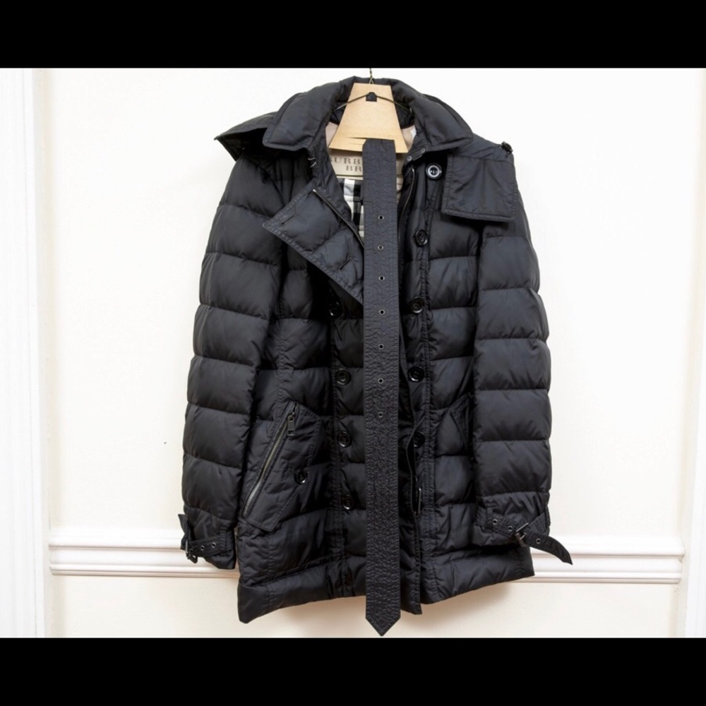 WOMEN’S BURBERRY BRIT, SIZE S, BLACK PUFFER JACKET